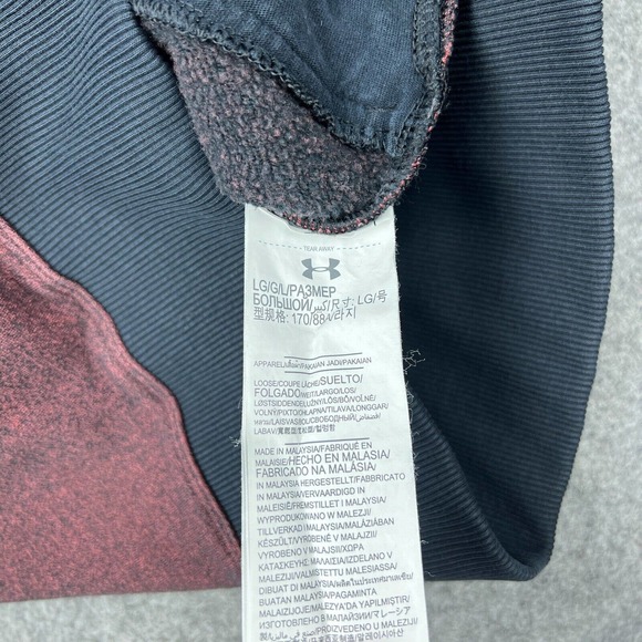 Under Armour Sweater Womens‎ Large Brown Hoodie Threadborne Fleece Sweatshirt - Picture 11 of 13